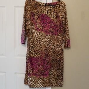 Leopard Print Midi dress